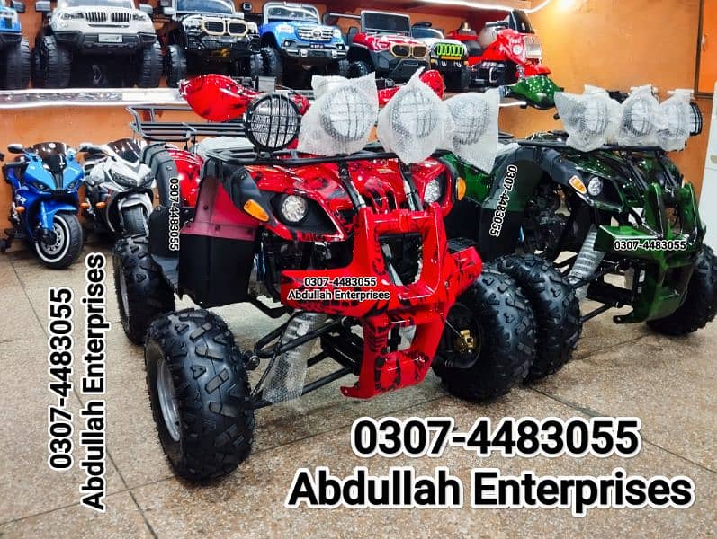 125 cc brand New Jeep model ATV Quad Bike for sale delivery all Pak 9