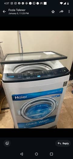 Haier Washing Machine 85-826E