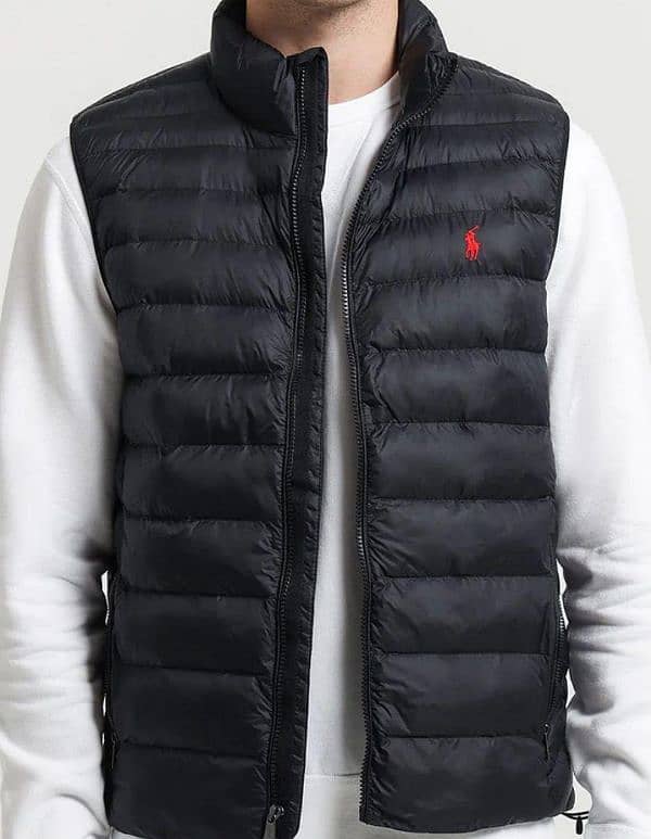 black polo puffer jacket 2