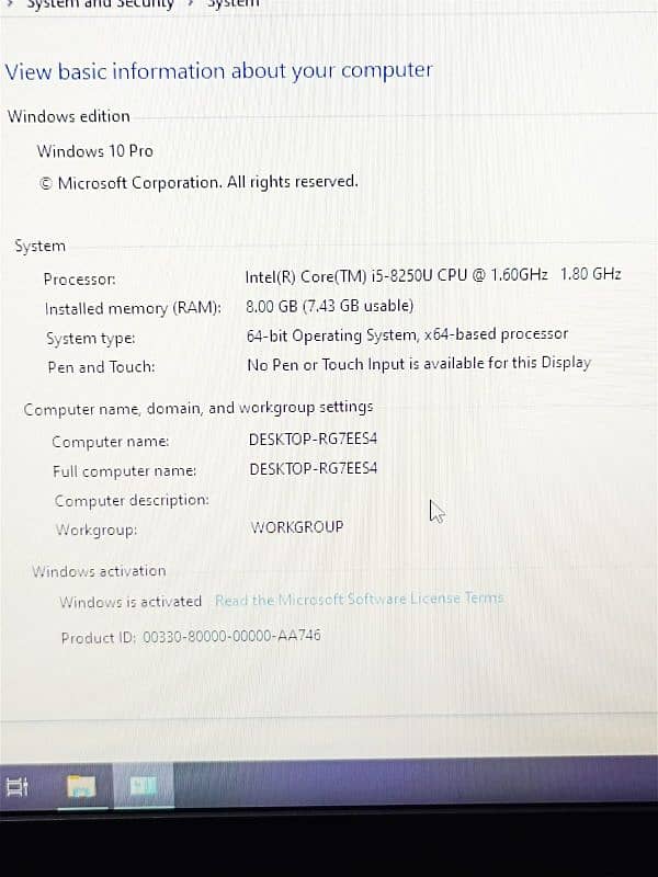 Lenovo Core i5-8th Gen Quad Core Processer 8GB RAM 128GB SSD+512GB HHD 18