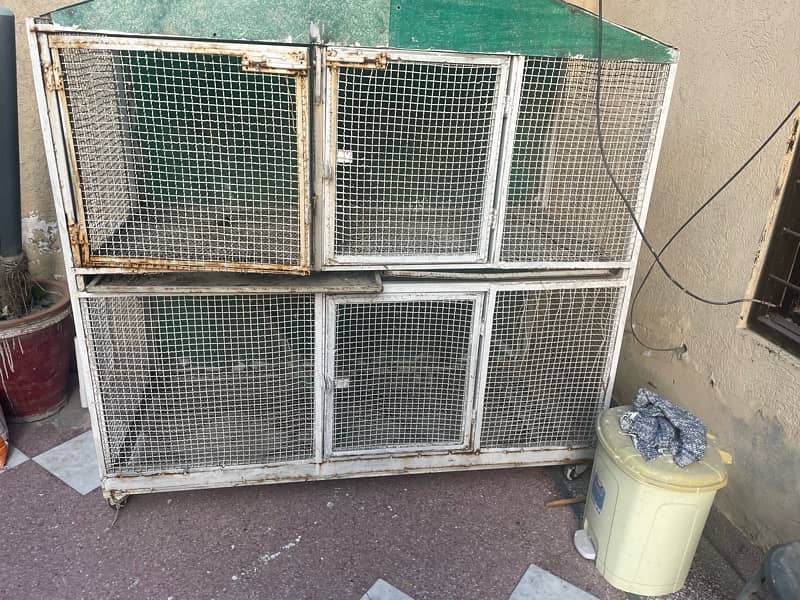 iron cage/pinjra for birds and hens and pigeon for sale 0