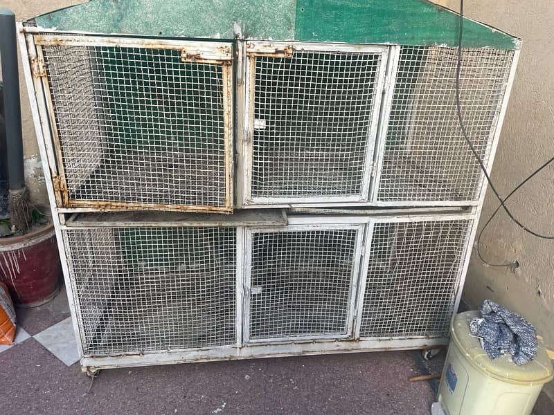 iron cage/pinjra for birds and hens and pigeon for sale 1