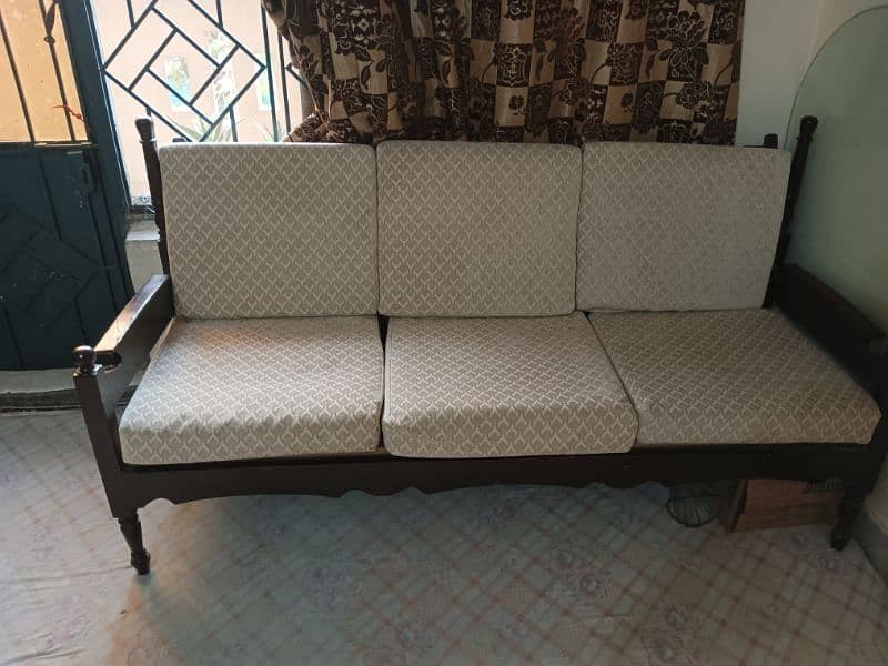 5 seater sofa set wood 0