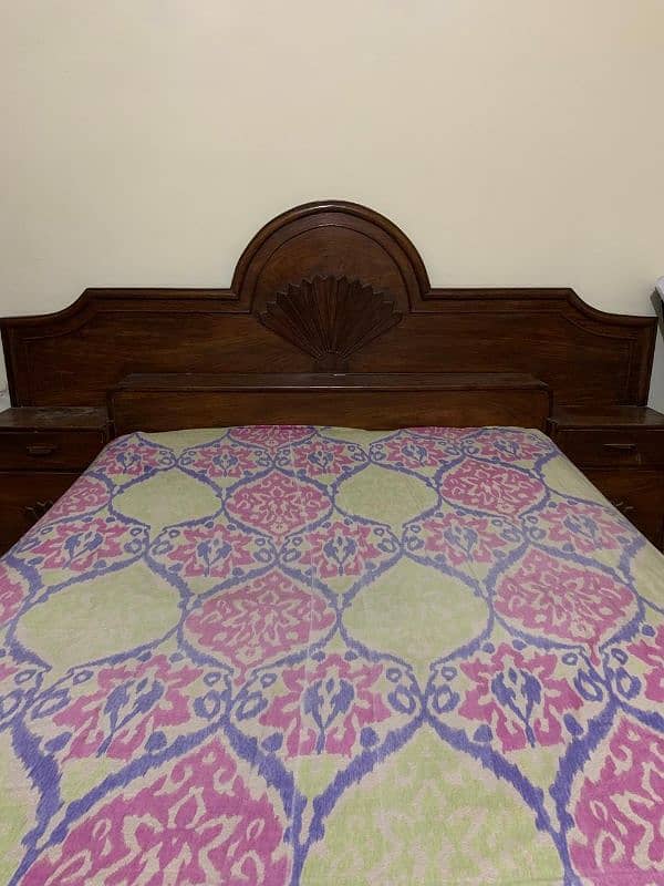 Wooden King Bed For Sale 2