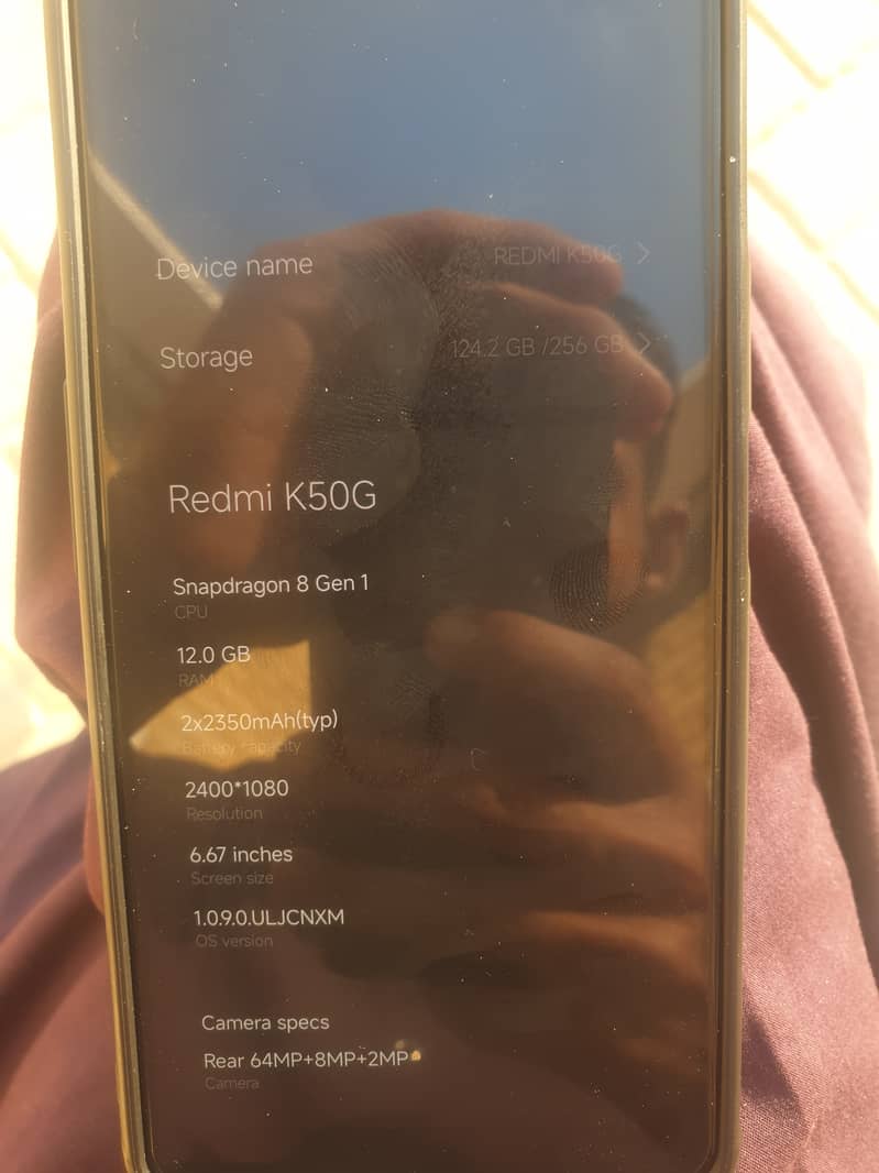 Redmi K50G | 12 256 GB | Snapdragon 8 Gen 1 6