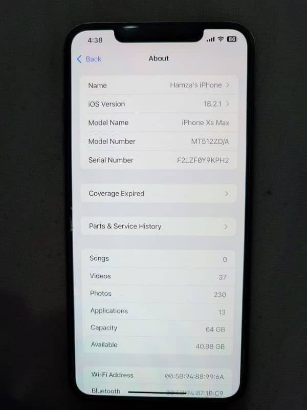 I Phone XS Max 64gb with Complete Boxx 4