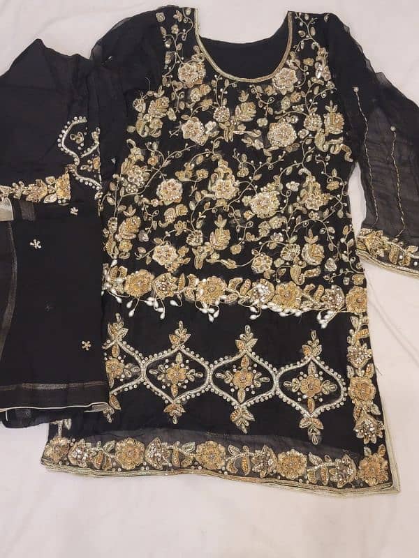 kamdar shalwar kameez and dupatta part dress 0