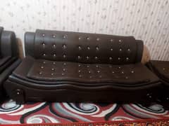 7 seater original leather sofa