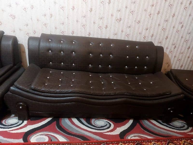 7 seater original leather sofa 0