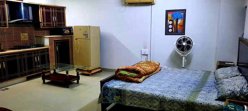 Furnished studio apartment available for rent bahria town civic center phase 4 rawalpindi 4