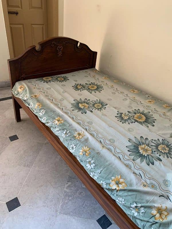 Wooden Single Bed 1