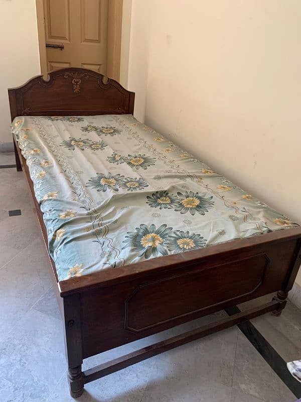 Wooden Single Bed 2