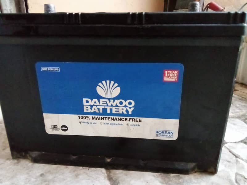 Used UPS/Solar/Generator Battery Daewoo 120 0