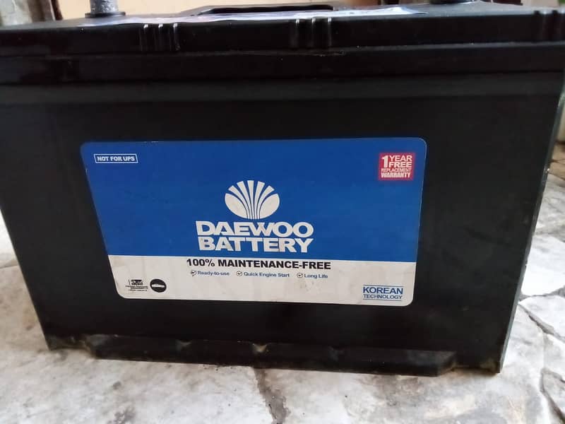 Used UPS/Solar/Generator Battery Daewoo 120 3