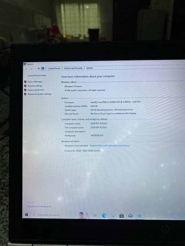 HP Elitebook 8470p i5 3rd gen 11