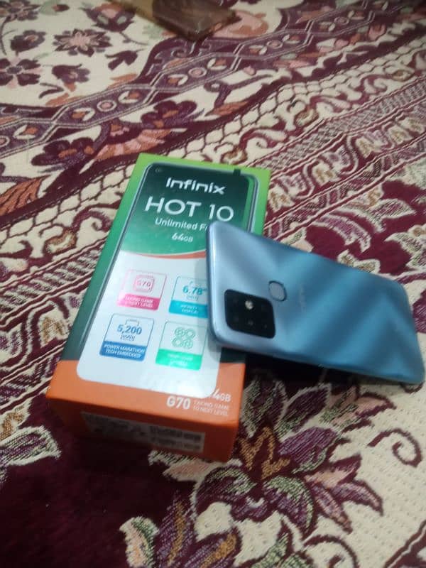 Infinix hot 10 with Box 0