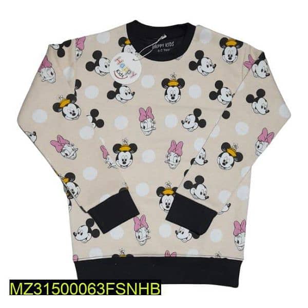 1 Pc Boy's stitched cotton printed sweatshirt 0