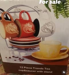 brand new cups set with stand