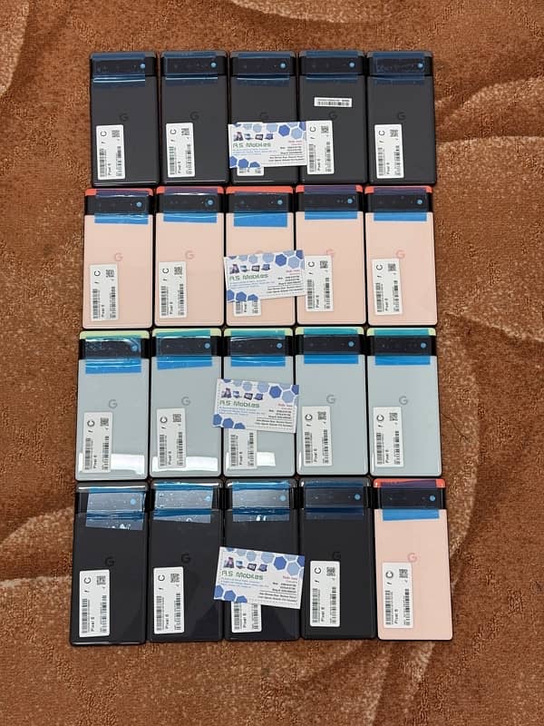 Google Pixel 6, 6a, 6Pro, 7, 7a, 7pro, 8, 8pro All available approved 1