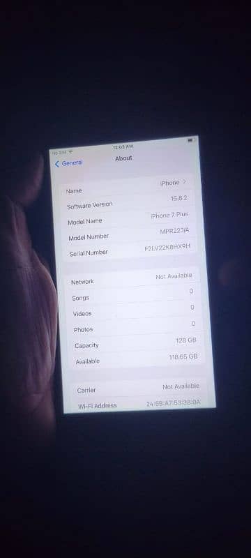 Iphone 7 Plus New conditon 128GB PTA approved official 100% battery 2