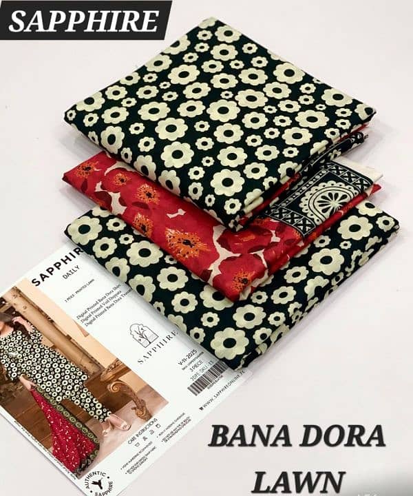 sapphire bana Dora lawn collection 5