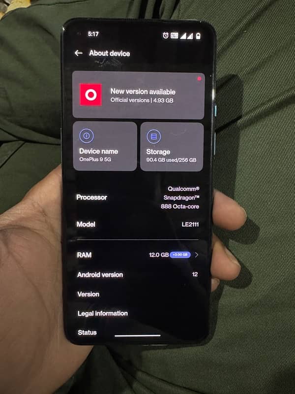 Oneplus 9 5g (256gb + 12gb ram) 5