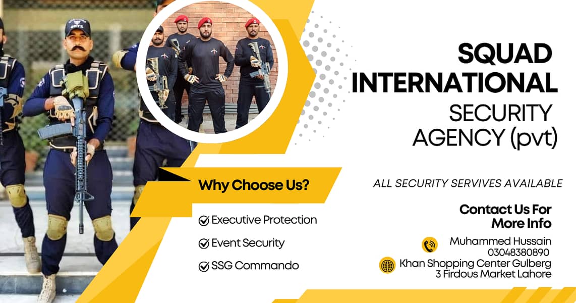 personal Security Guards Available - Security services - SSG Commandos 0