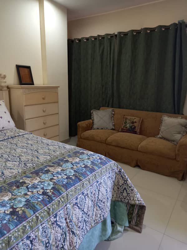 2 bed room fully furnished apartment available for rent bahria town phase 6 13