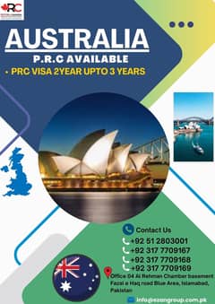 Australia PRC Visa/Australia Work Visa/