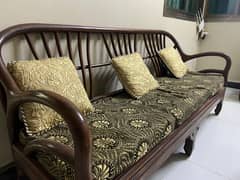 Wooden 08 Seater Sofa Set With Table For Sale