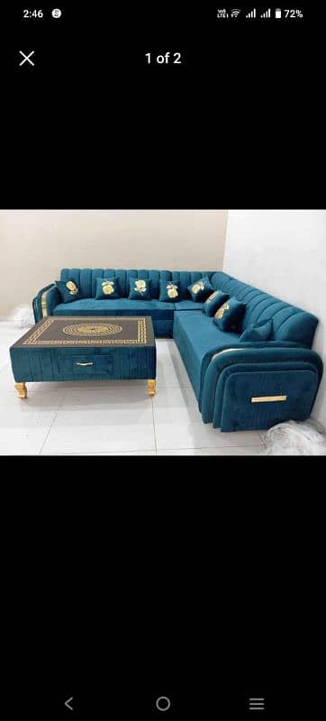 sofa set 12000 par seat L sheep  ( one tow thre) 3