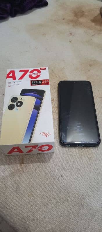 Itel A70 4+4/256GB PTA Approved Full Box Condition 10/10 Available 3