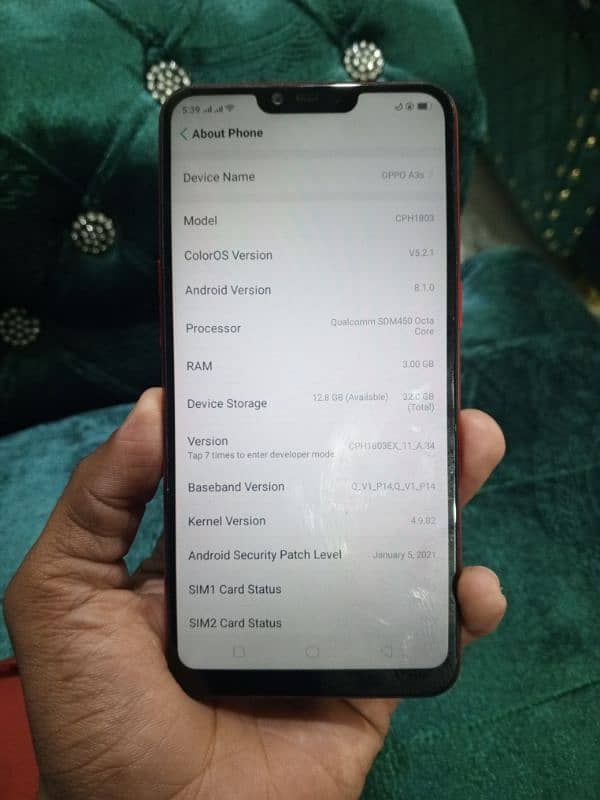 oppo A3 condition 10/10 3 gb ram 32 gb memory price 14000 03260080354 4