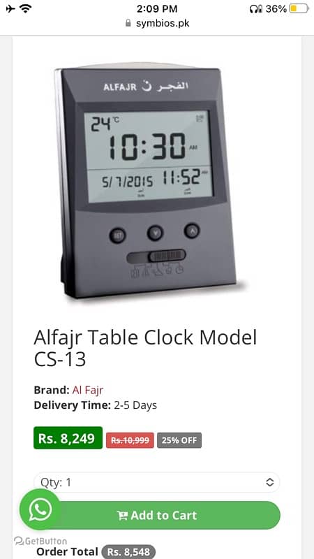 Alfajr Azan Table Clock 2