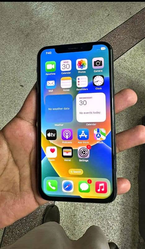 I Phone Xs 64gb Jv Face id Off hai Condition 10 by 10 E Sim Time Parda 15