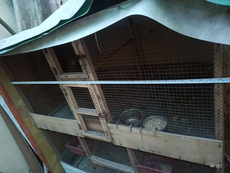 wooden cage double portion urgent for sale call 03010015115  WhatsApp 1