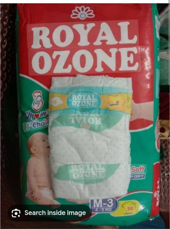 royal ozone diapers small medium large 5o pieces 1