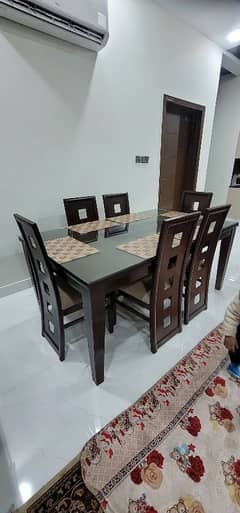 wooden dining table