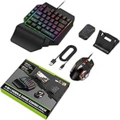 Half Hand Gaming Keyboard and Mouse Combo,