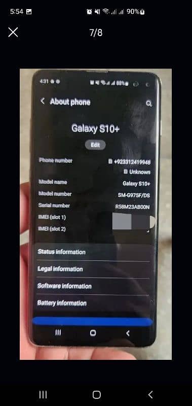 Samsung S10 plus dot PTA Aproved 2