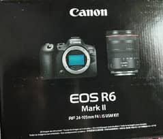 New Canon EOS R6 Mark 2 With Lens RF 24- 105mm F4 L USM Kit