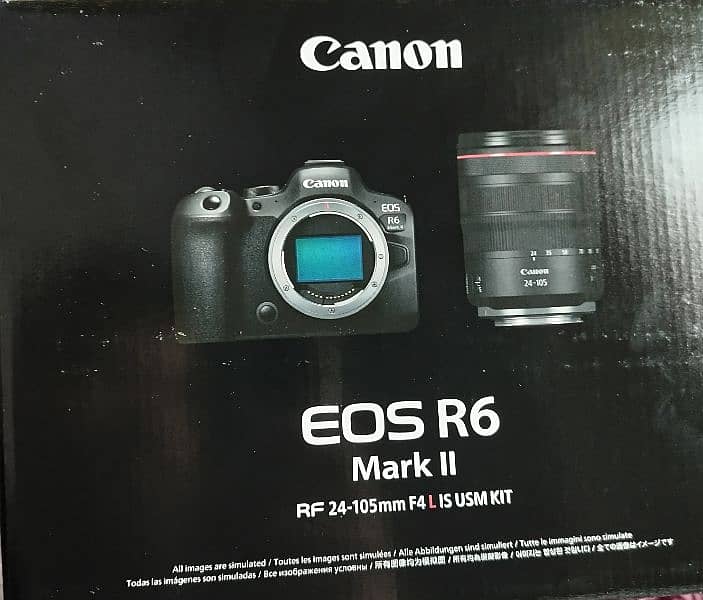 New Canon EOS R6 Mark 2 With Lens RF 24- 105mm F4 L USM Kit 0