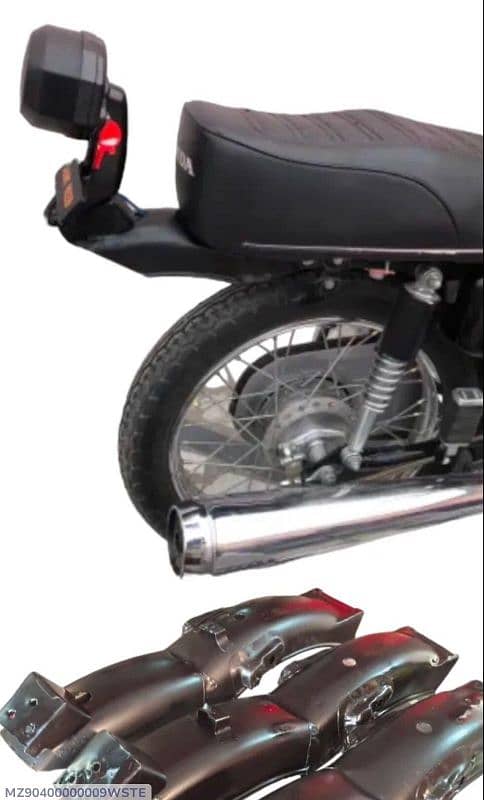 honda 125 back side mudguard set 0