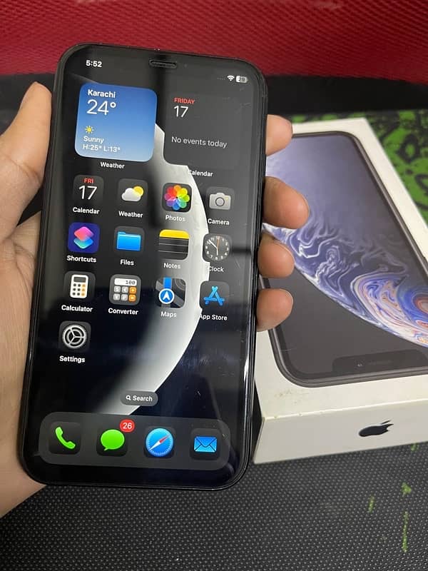 IPHONE XR 128GB DUAL PTA APPROVED With Box Charger 1