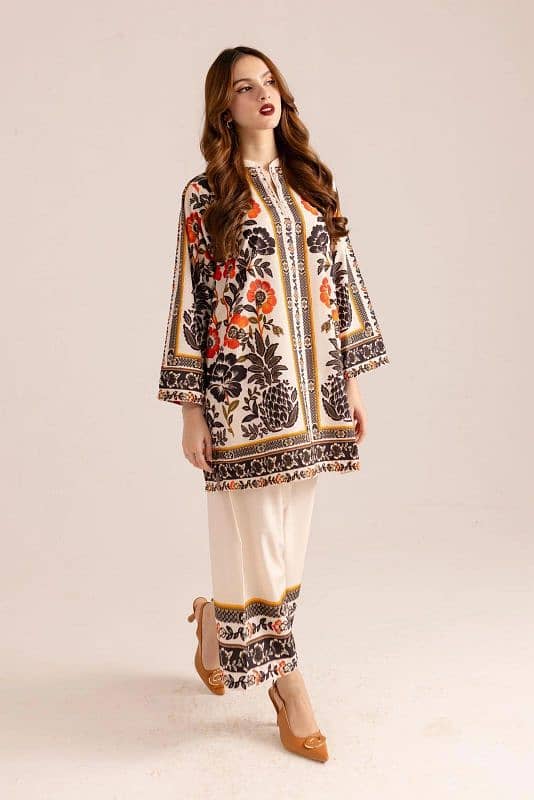 Stylish Printed 2 Piece Women Stitched Shirt And Trouser 10