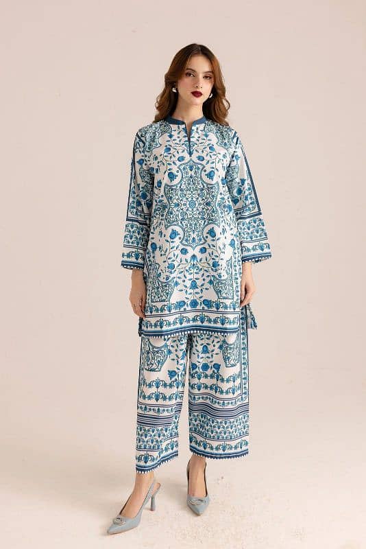 Stylish Printed 2 Piece Women Stitched Shirt And Trouser 16