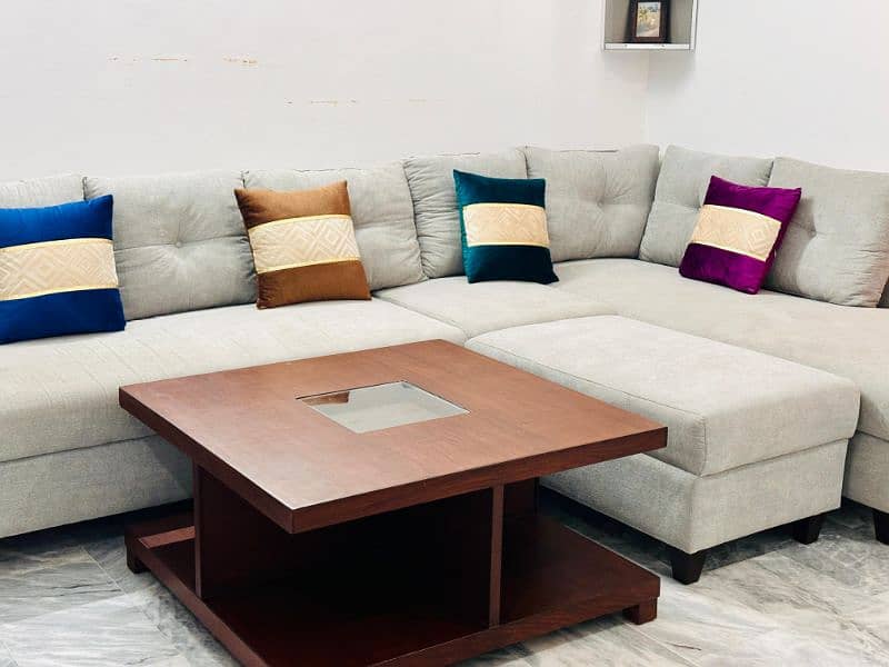 L shape 7 seater sofa set 3