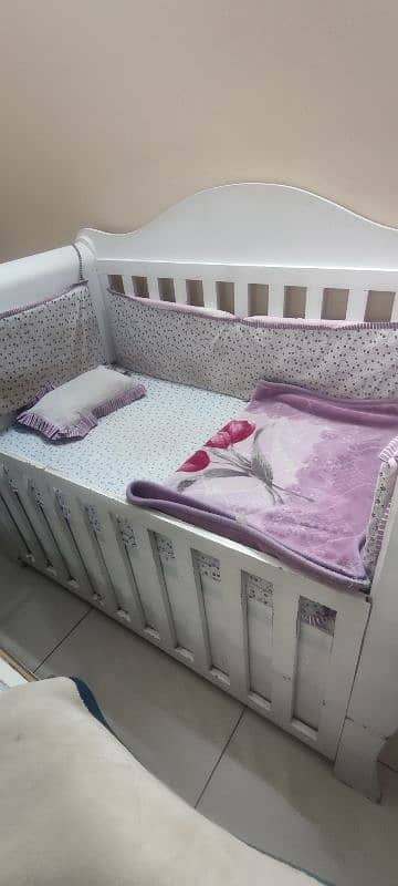 Wooden baby cot 4