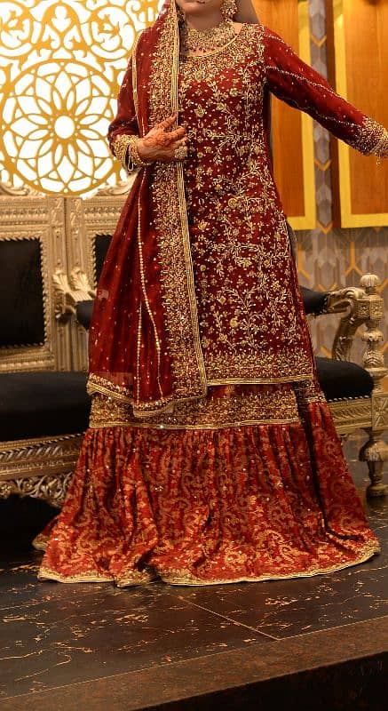 farshi maroon sharara 0