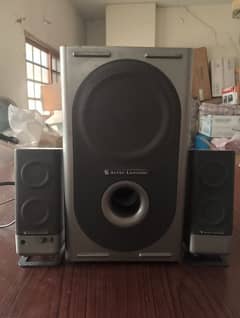 ALTEC Lansing Amplified subwoofer with a pair of powerful Speakers.